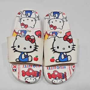 Hello Kitty White and Red Kids Sandals